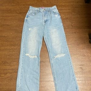 Edikted Wide Leg High-Waisted Jeans
